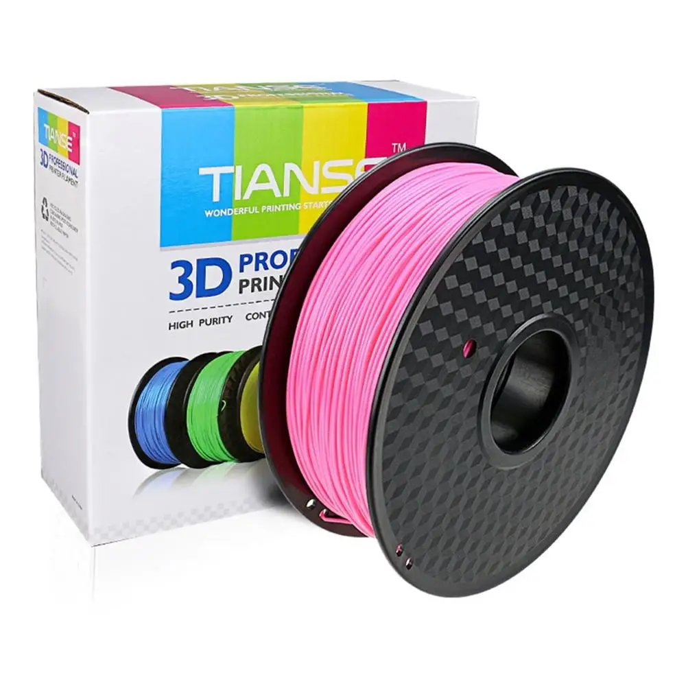 TIANSE 3D поставки PLA 1,75 мм 3d принтер Материал s линии печати 3D материалы для промышленного медицинского образования материал - Цвет: Розовый