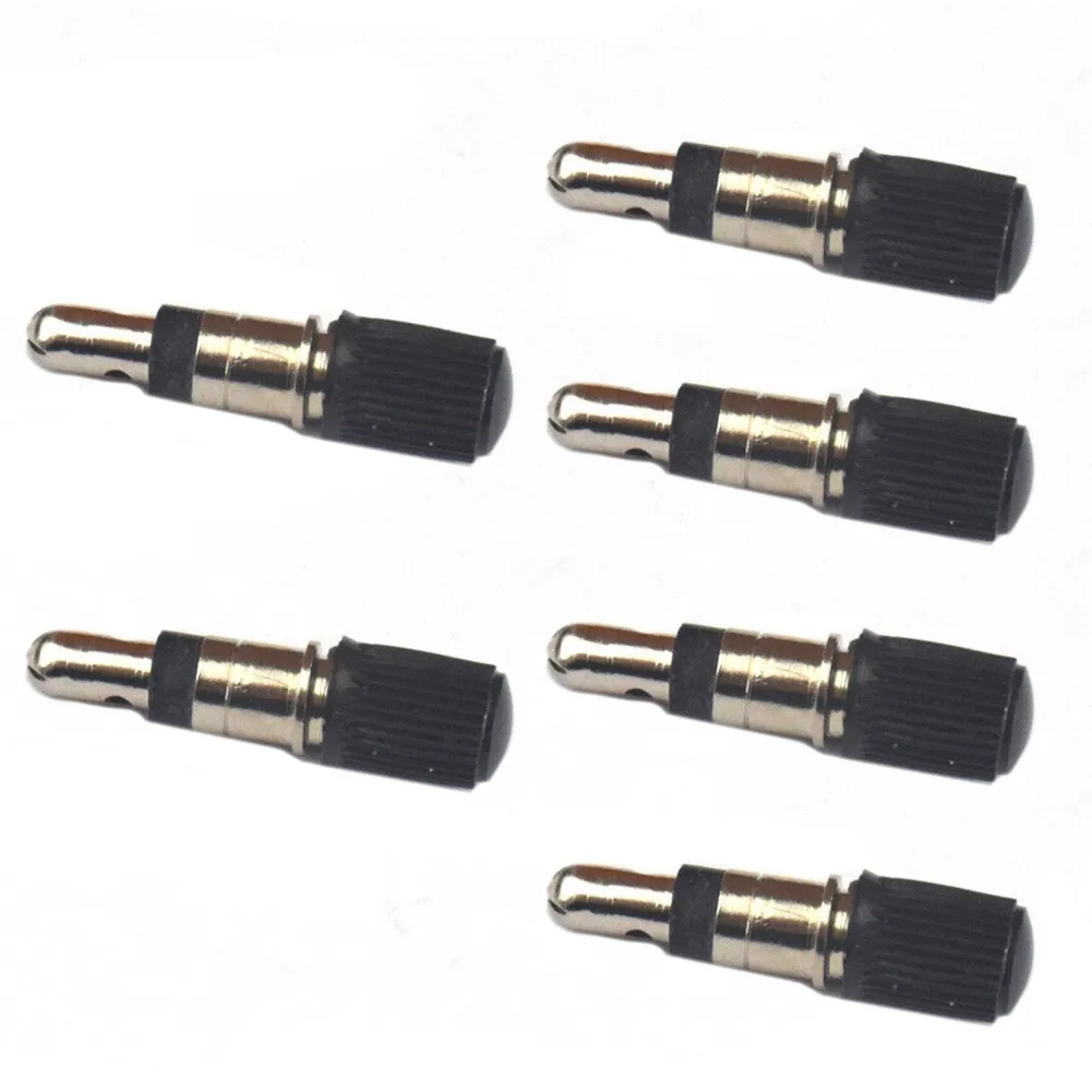 4/6Pcs Valvola Flash A Coccodrillo Dv Nucleo Valvola Per Bicicletta Con Tappo Antipolvere Pompe Manuali Per Biciclette Dunlop Accessori Per Ciclismo