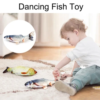 

28cm Simulation Dancing Fish Plush Toys Indoor Toy Gift Electric Toys for Children Kids Funny Child-Parent Interactive Game