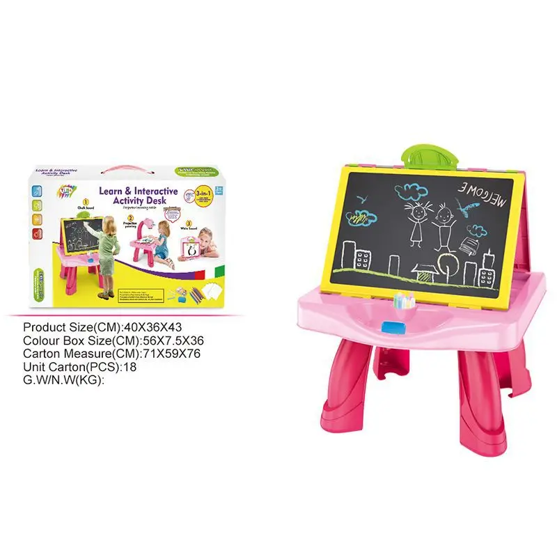 

Hot Sales Three-in-One Children Multi-functional Projection hui hua zhuo Smart Educational Early Childhood Toy