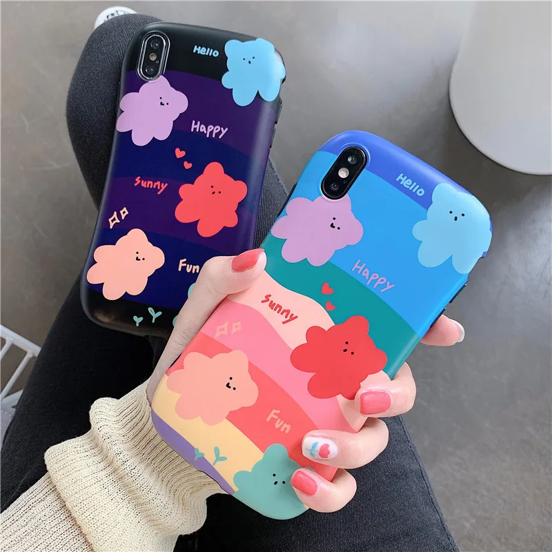 

Cute Bear Cartoon Soft Silicone Cover Case for IPhone XS Max XR X 6 6S 7 8 Plus TPU Phone Cases & Covers