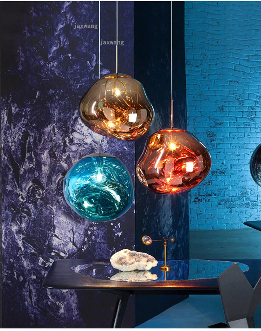 Современный светодиодный светильник в стиле лофт из стекла, подвесной светильник из лавы, подвесные лампы в скандинавском шаре, аксессуары для кухни