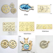 Accessoires de planche pour bébé, jouet en bois, bricolage, matériel Montessori, activité précoce, jouets pour tout petits, compétences de base pour enfants