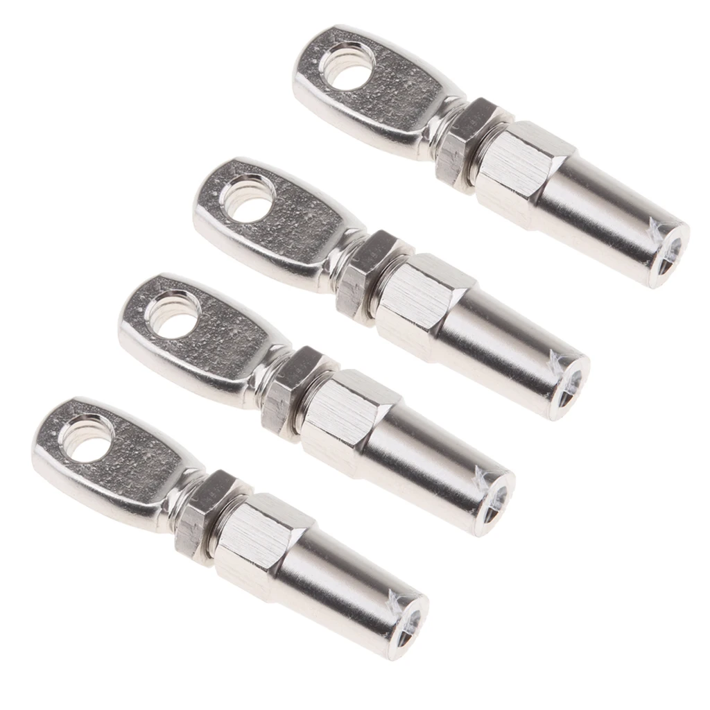 Stainless Steel Swage Eye Terminal 6MM (Wire Rope Cable Rigging