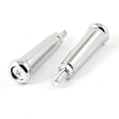

2 PCS Silver Tone 10mm Metal Thread Revolving Grip for Milling Machine