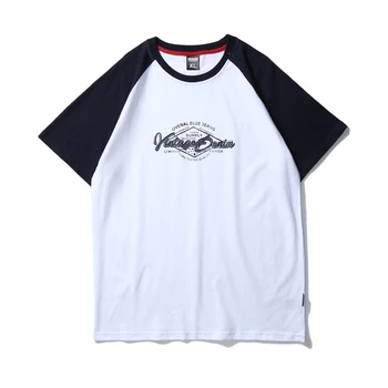 

Mens Letter Print Patchwork T Shirt Oversize Casual Tshirts 2020 Summer Unisex Short Sleeve White 100% Cotton Couples Tops tee