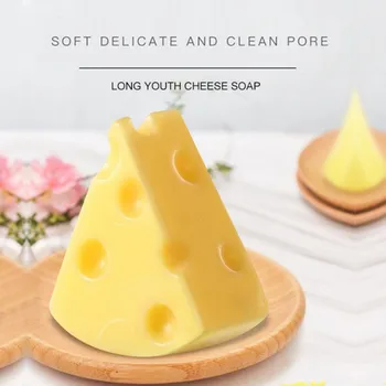 

Anti-mites Moisturizing Oil-control Anti-acnes Remove Blackheads Body Cleansing Handmade Soap Cheese Soap Hot