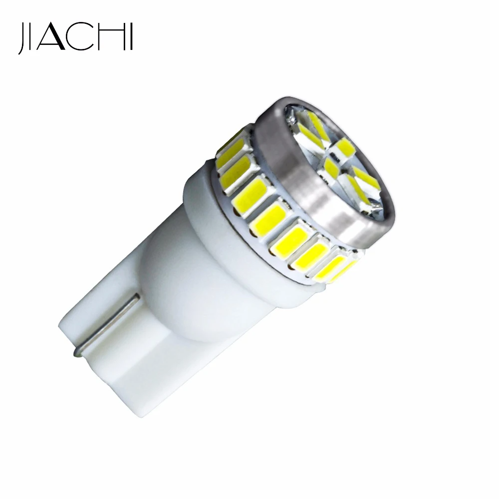 JIACHI, 50 шт., T10 W5W 194 501, запчасти для авто, DC12V, автомобильный внутренний купольный светильник, лампа для багажника, парковочные огни, белый, желтый, красный, синий