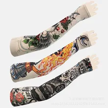 Нарукавник с татуировкой, защита от солнца, ультрафиолетовое излучение, татуировка, ледяной рукав, для улицы, верховой езды, гольфа, рыбалки, военные тренировочные рукава