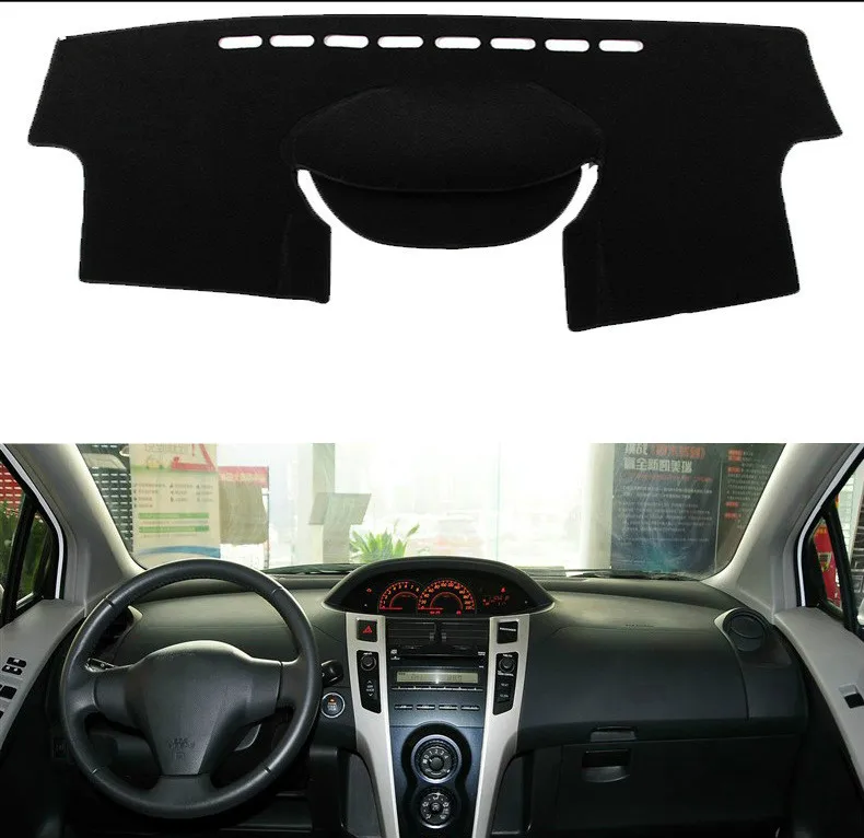 

For Toyota Vitz / Yaris Hatchback 2006 - 2011 Car Inner Auto Dashboard Cover Dashmat Pad Carpet Sun Shade Dash Board Cover Fit