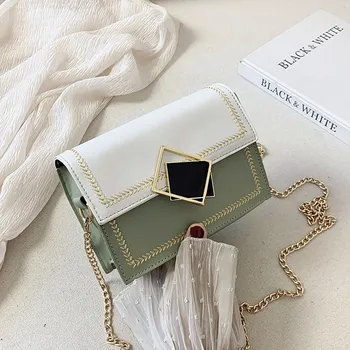 

Chain Pu Leather Crossbody Bags For Women 2020 Small Shoulder Messenger Bag Special Lock Design Female Travel Handbags Bolsa