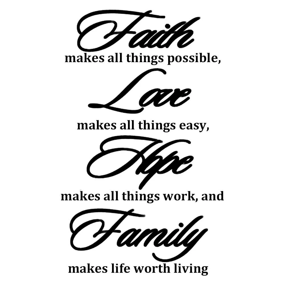 

34*57CM Family Motto Sticker Restaurant Kitchen Removable Vinyl Wall Stickers DIY Home Decor Waterproof Car Stickers