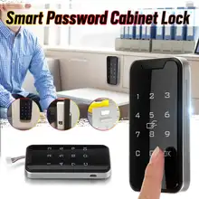 Черный умный замок для шкафа с паролем, цинковый сплав, электронный замок для безопасности, шкафчик, замок для двери шкафа с IC картой