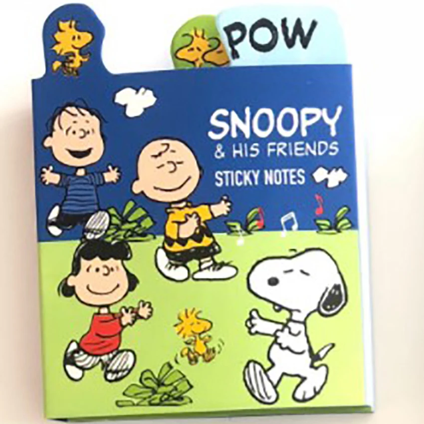 6-складной стильная футболка с изображением персонажей видеоигр Snoppy Набор стикеров для заметок канцелярская бумага для детей планировщик карманный блокнот канцелярские принадлежности написать сообщение Бумага