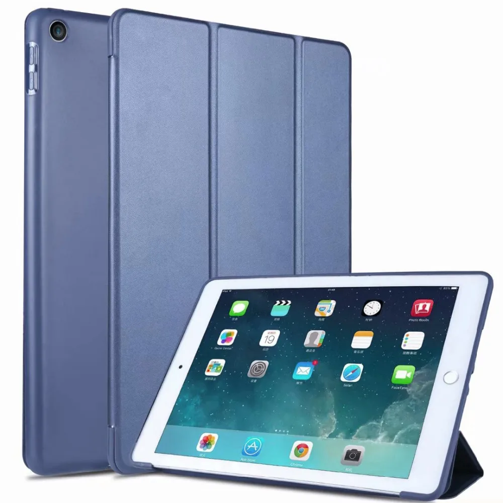 Чехол для ipad 9,7 дюймов 6th 'Pro 9,7 'для ipad 2 3 4: A1822A1954'A1673'A1396 сотовой сеткой из мягкой оболочки Smart sleep из искусственной кожи