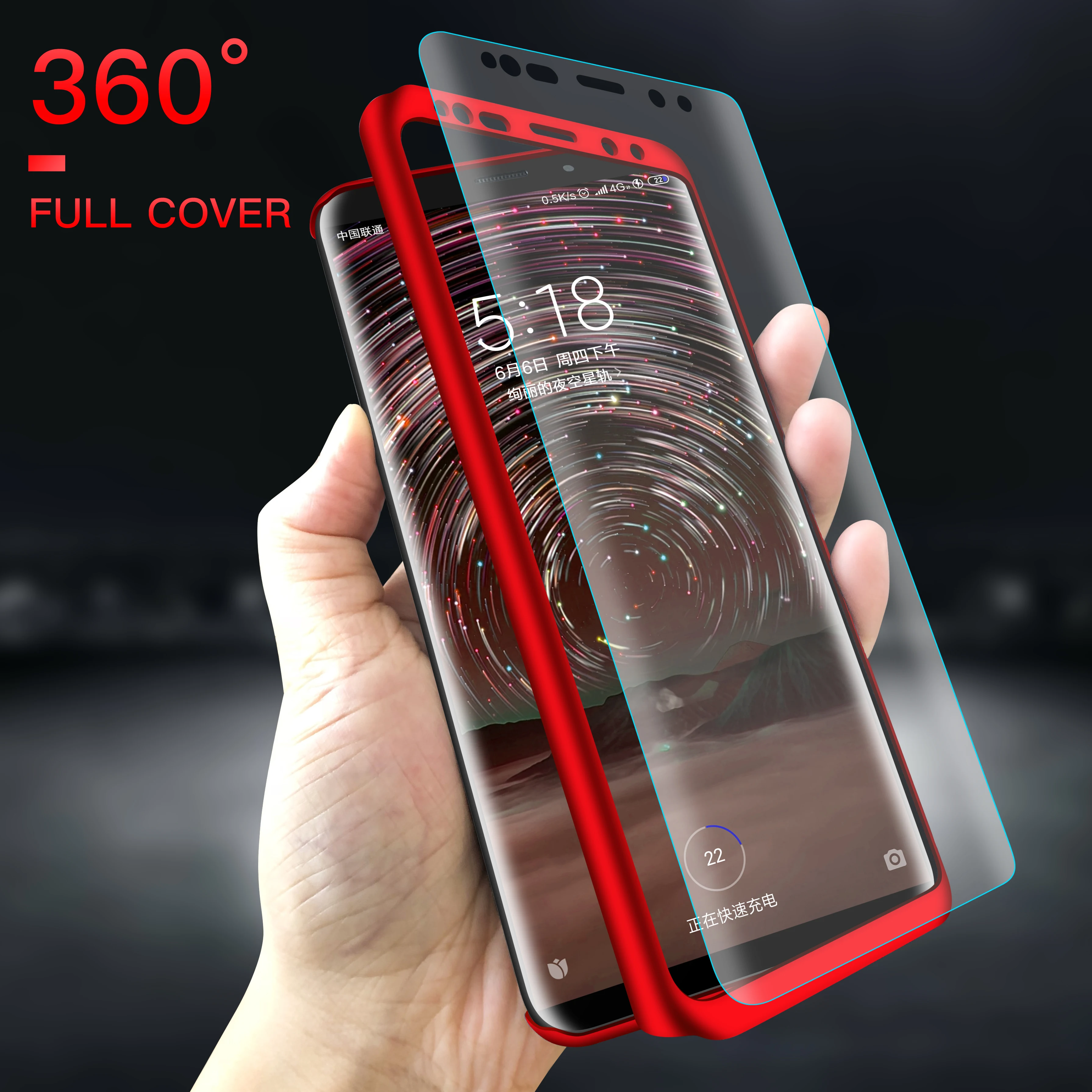 

360 Full Cover Phone Case For Xiaomi Redmi Note 7 6 5 Pro 5A 4X Protection Case For Redmi 6 7 K20 Pro 5 Plus 4A 5A 6A With Glass