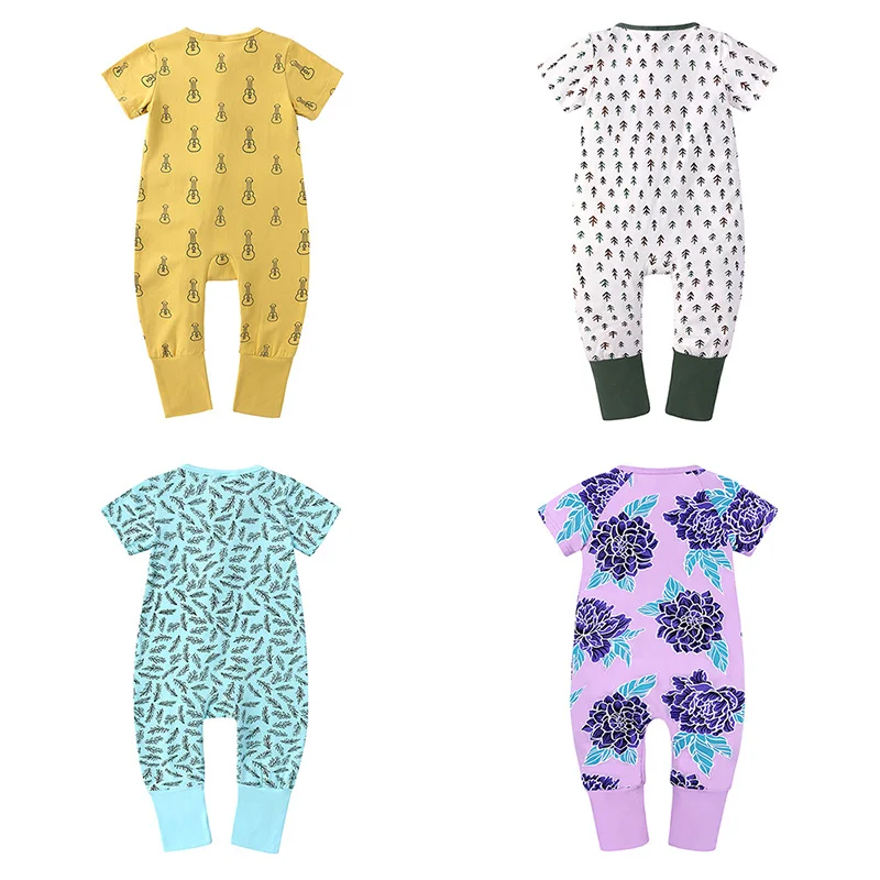 Летняя одежда для новорожденных комбинезоны Модный комбинезон мальчиков