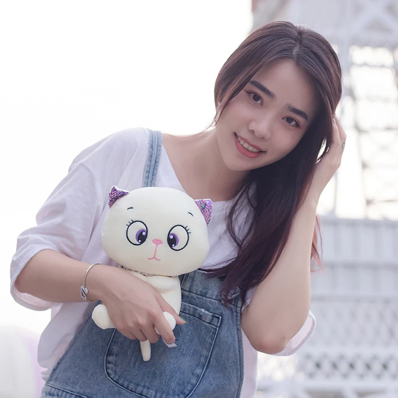 Kawaii милый Кот плюшевые игрушки мягкие милые животные куклы для детей девочек подарок на день рождения милые подарки ко дню Валентина
