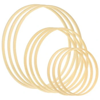 

Wooden Bamboo Garland Garland Tassel Craft Ring DIY Dream Catcher, Wedding Wreath Decoration and Wall Hanging Crafts