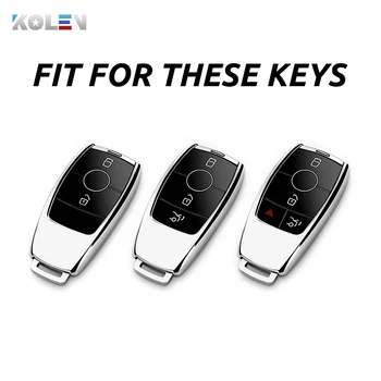 TPU PC Auto Chiave A Distanza Della Copertura Della Cassa Fob Per Mercedes Benz E Classe S 2017 2018 A220 W213 E200 e300 E220 E63S GLE 350 E43 4MATIC AMG 5 TPU PC Auto Chiave A Distanza Della Copertura Della Cassa Fob Per Mercedes Benz E Classe S 2017 2018 A220 W213 E200 e300 E220 E63S GLE 350 E43 4MATIC AMG - TPU PC Auto Chiave A Distanza Della Copertura Della Cassa Fob Per Mercedes Benz E