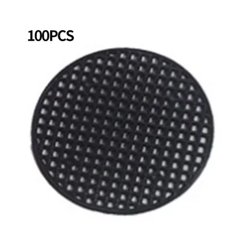 

100pcs Circular Bonsai Bottom Mesh Drainage Rigid Mesh Hole Screens Flower Pot Net Pad