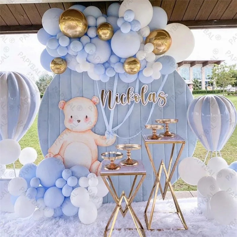 

106pcs Macaron Blue Balloon Arch Garland Kit Baby Shower Ballon Kids Birthday Party Balloons Decoration Wedding Globos Supplies