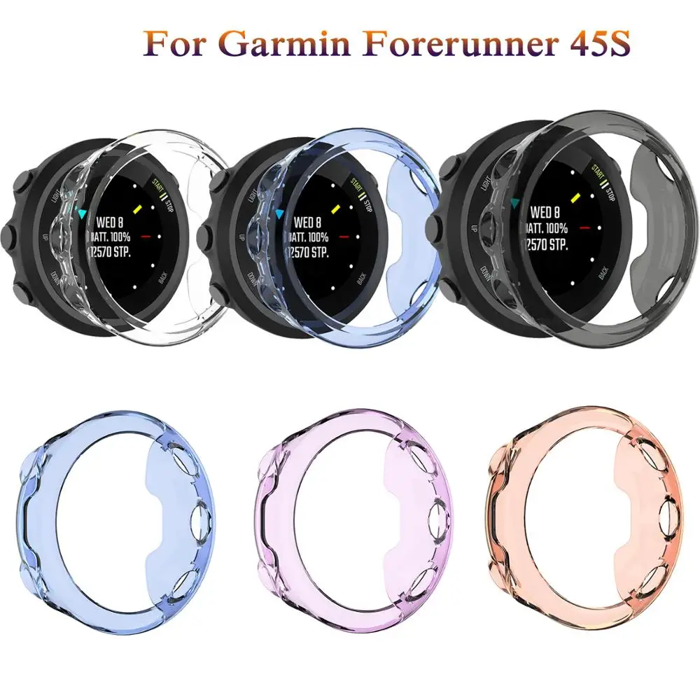 

Защитные силиконовые чехлы из ТПУ, противоударный чехол для смарт-часов Garmin forerunner 45S, Защитные чехлы для смарт-часов Garmin forerunner 45S, чехол