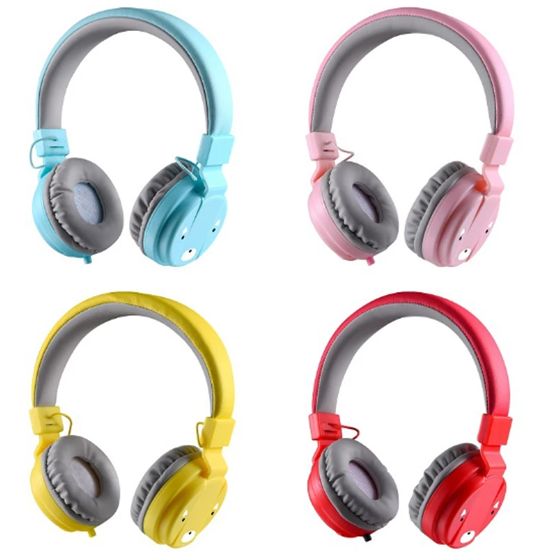 Wired Kids Headphone 85db Safe Volume Kids Headset with Microphone Foldable Music Player for Boys Girls Gifts