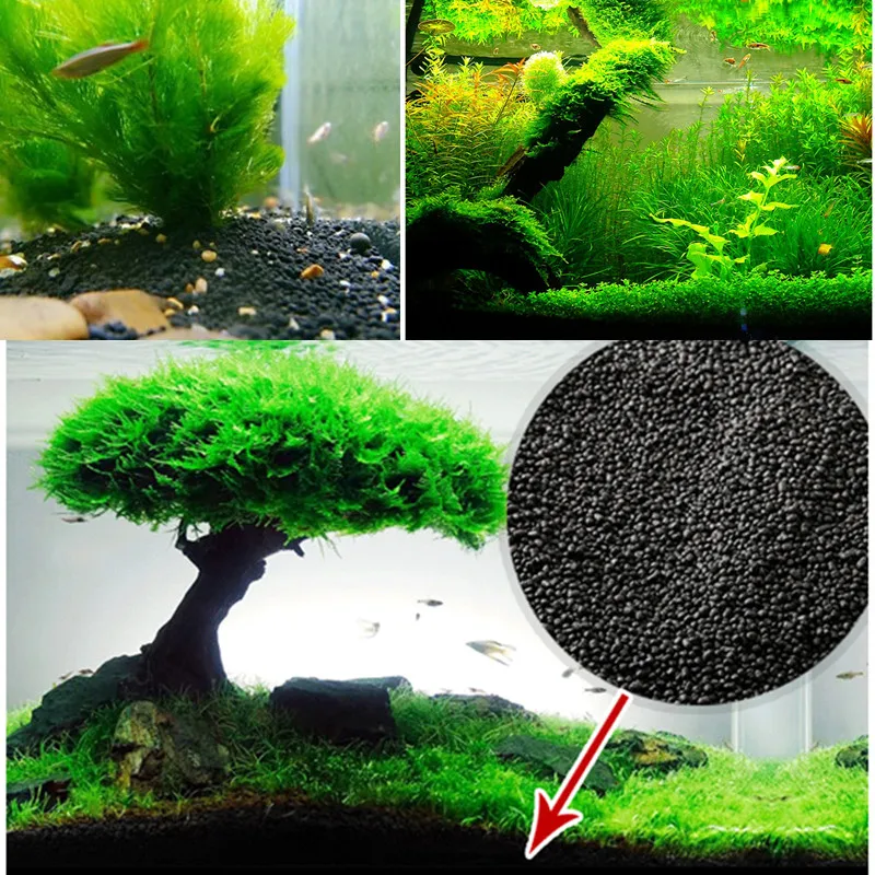 Planta de agua, sustrato de suelo para acuario, crecimiento de plantas, esterilización, decoración de césped