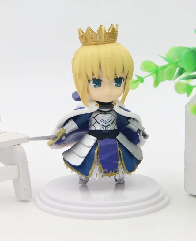 Японское аниме 10 см Q версия Fate Stay Night Saber nero Alter Pendragon ПВХ экшн фигурка Модель
