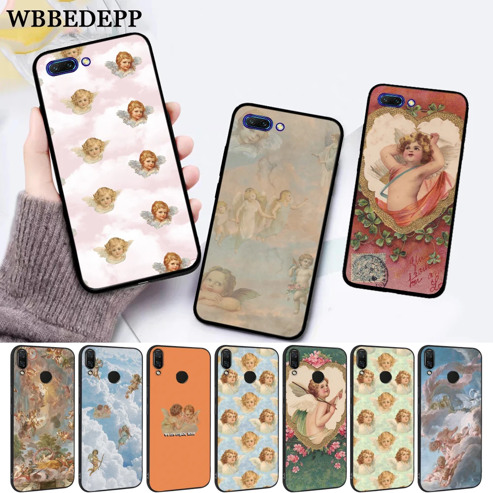 

Renaissance angels Silicone Case for Huawei honor 6A 7A Pro 7X 8 Lite 8X 8C 9 9X Note 10 View 20