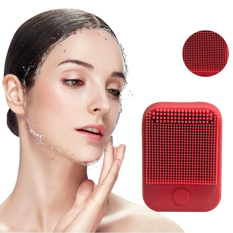 

Facial Cleansing Brush Electric Massage Brush Face Cleaner Deep Pore Cleaning Oil Control Silicone Face Cleaning Brush