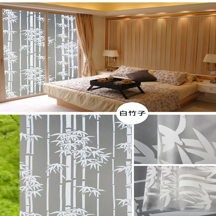 New Style PVC Self-Adhesive Waterproof Glass Film Window Sun-resistant Window Stickers Bathroom Glass Stickers Wholesale