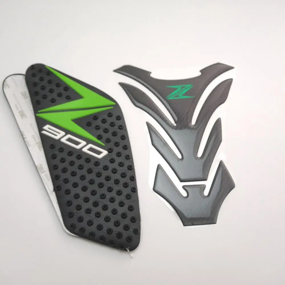 Для Kawasaki Z650 Z750 Z900 Z1000 Танк Pad тяговые ручки топливная защита очистки Обтекатели наклейка - Цвет: Side and center pads
