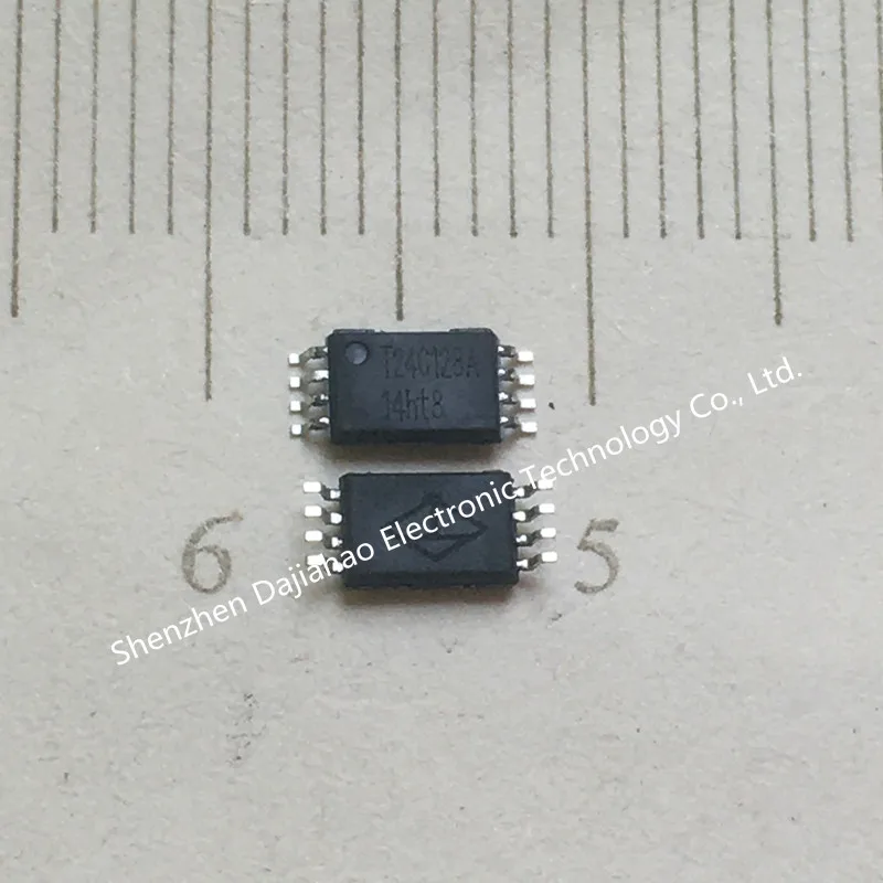 

10pcs T24C128A T24C128 msop8 IC chips in stock