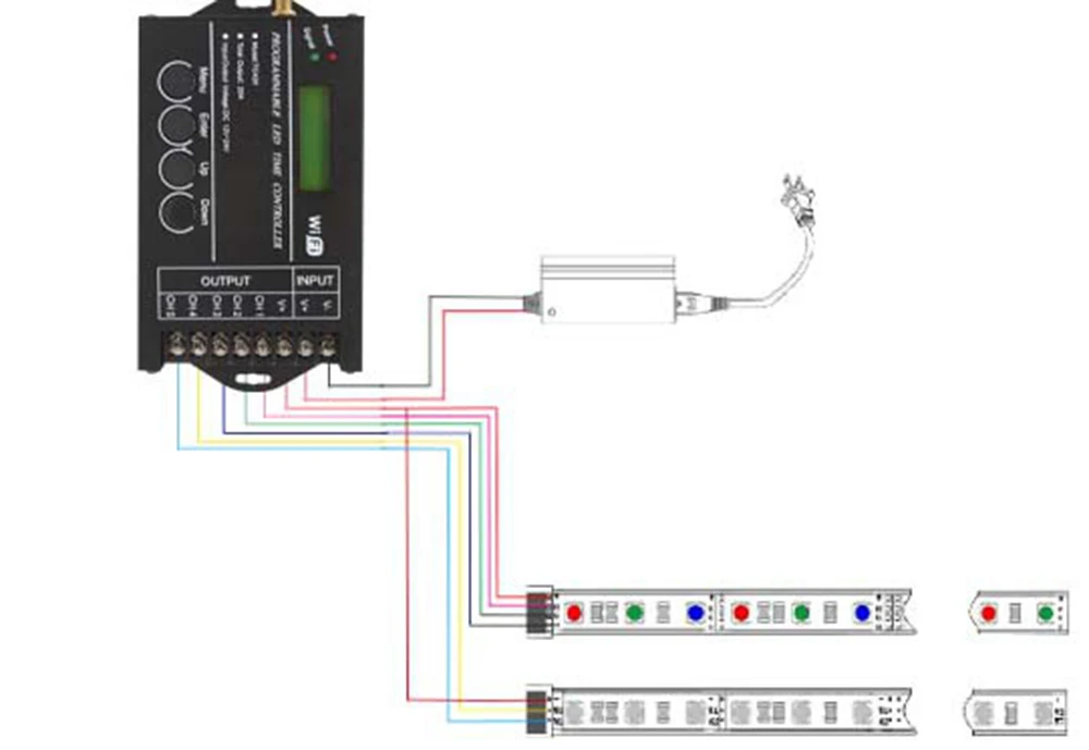 Wi-Fi время программируемый светодиодный контроллер диммер RGB аквариум Таймер для освещения TC421 TC420 5 каналов rgb контроллер для светодиодной ленты
