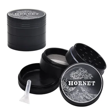 

Metal aluminum herbal grinder Dia.50MM 4-layer CNC diamond tooth metal tobacco tobacco grinder spice grinder pipe Accessories