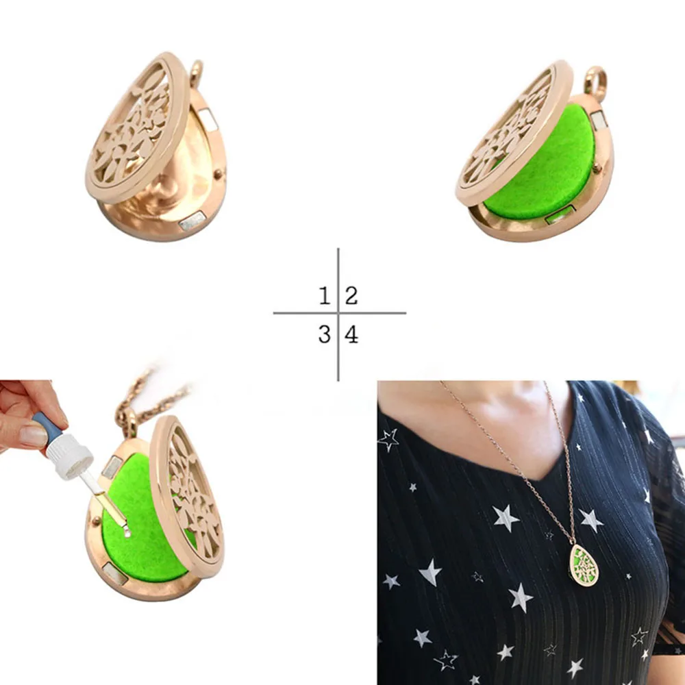aromatherapy diffuser necklace pendant