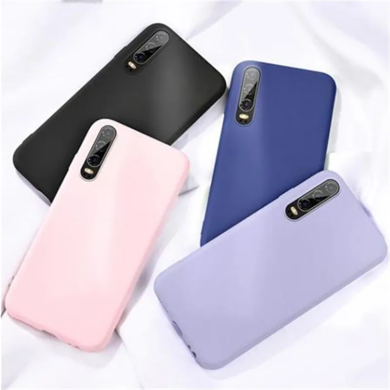 

Solid Candy Color Silicone Case For Samsung Galaxy A50 A30 A40 A10 A20 A70 M10 M20 M30 A7 2018 A750 Cases Gel Back Cover Coque