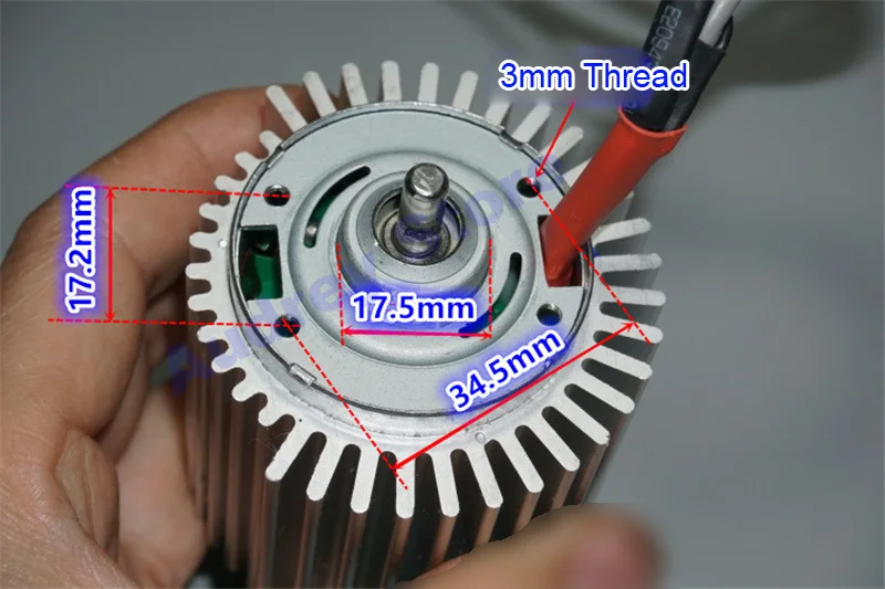 Импортные подшипники B4260 бесщеточный мотор с радиатором 12-24V 2200-4500rpm низкоскоростной беззвучный 775 бесщеточный мотор