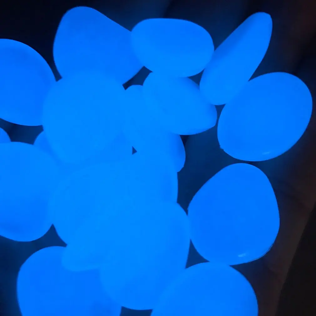 100 шт. светящийся светильник излучающий искусственный камешек камень для