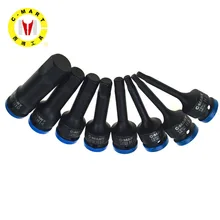 Н-Тип шестигранная розетка 78 мм длиной 1/" 12,5 мм привод серый пневматический шестигранный Драйвер гнездо внутренний Шестигранная головка отвертка бит пневматический