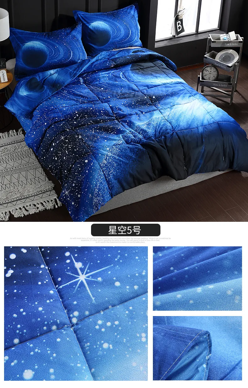 EBay AliExpress Лидер продаж плед стеганое одеяло вставка для подушки Чехол трехсекционный набор звезда печатных одеяло