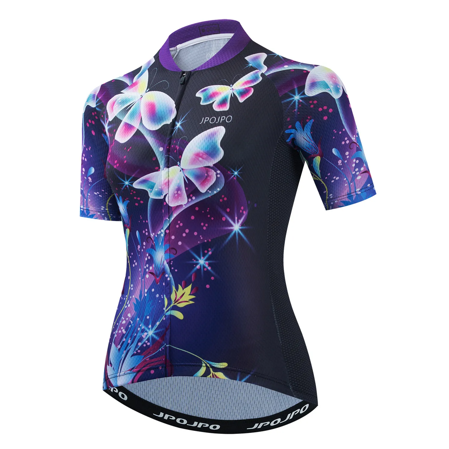 

2021 Cycling Jersey Women Bike Mountain Road MTB Top Maillot Bicycle Shirt Short Sleeve Racing Team Blouse Female White Purple