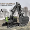 HUINA 1593 1:14 RC Alloy Excavator 22CH Big RC Trucks Simulation Excavator Remote Control Track Engineering Vehicle Toy for Boy 5