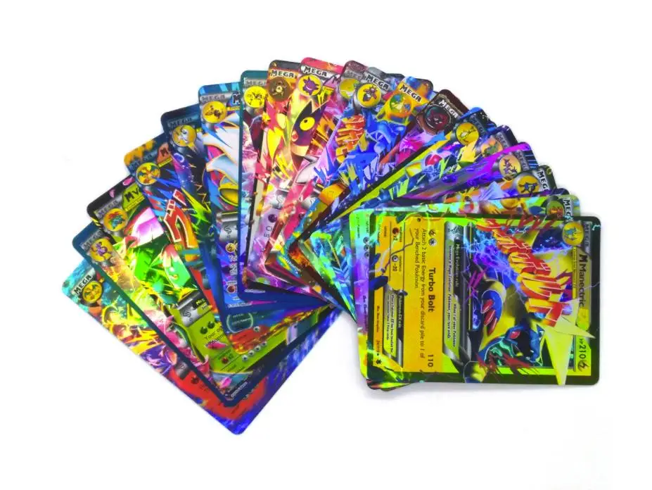 324 100 200 шт. английский EX GX усилительный насос Мега карточные игрушки pokemones карточная игра битва меню торговой энергии Чаризард коллекция карточная игрушка