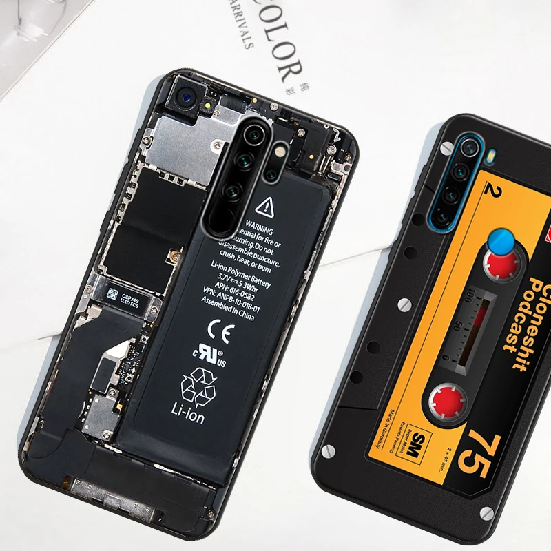 Чехол для телефона Auroras Redmi Note 8 защитный мягкий чехол в стиле ретро с рисунком