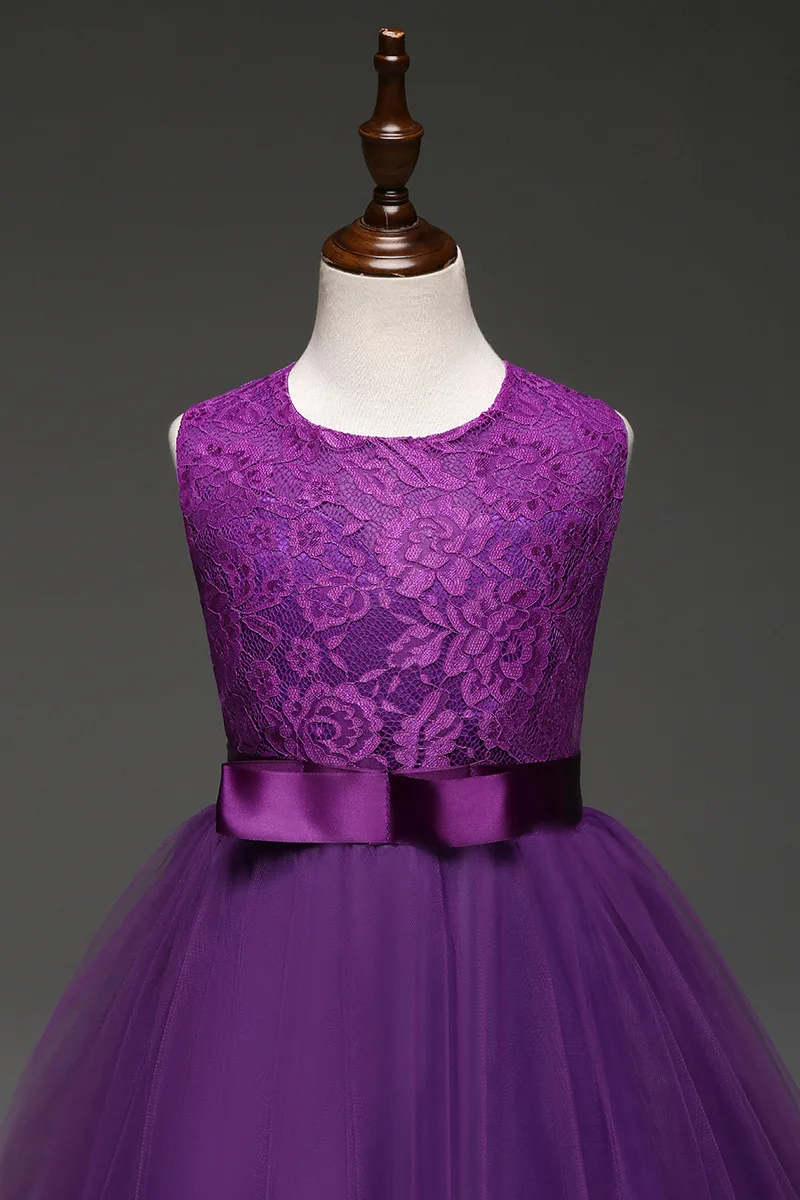 Кружевные вечерние платья для девочек подростков детские выпускного вечера