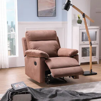 

Fabric Recliner Chair Adjustable Home Theater Single Recliner Sofa Furniture with Thick Seat Cushion and Backrest