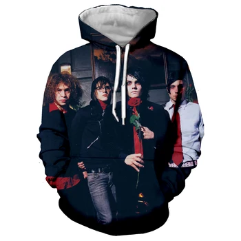 

3D My Chemical Romance Print Winter Fashion Hip Hop Trend Men's Wear/Women Street Hoodie Casual Loose Large Size Harajuku Hoodie